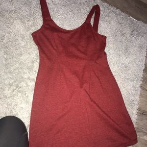 Red and Black houndstooth print dress